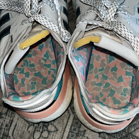 Adidas men’s Nite Jogger White Hi-Res Aqua size 12 - Picture 6 of 10